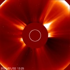 Latest LASCO C2 image of the Sun